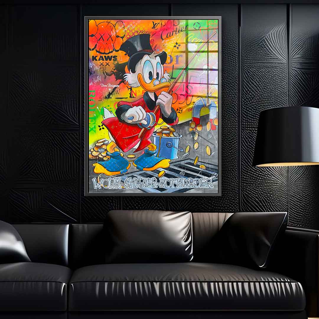 Work Smarter, Not Harder - Acrylic Glass