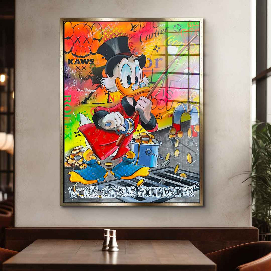 Work Smarter not Harder - Acrylglas