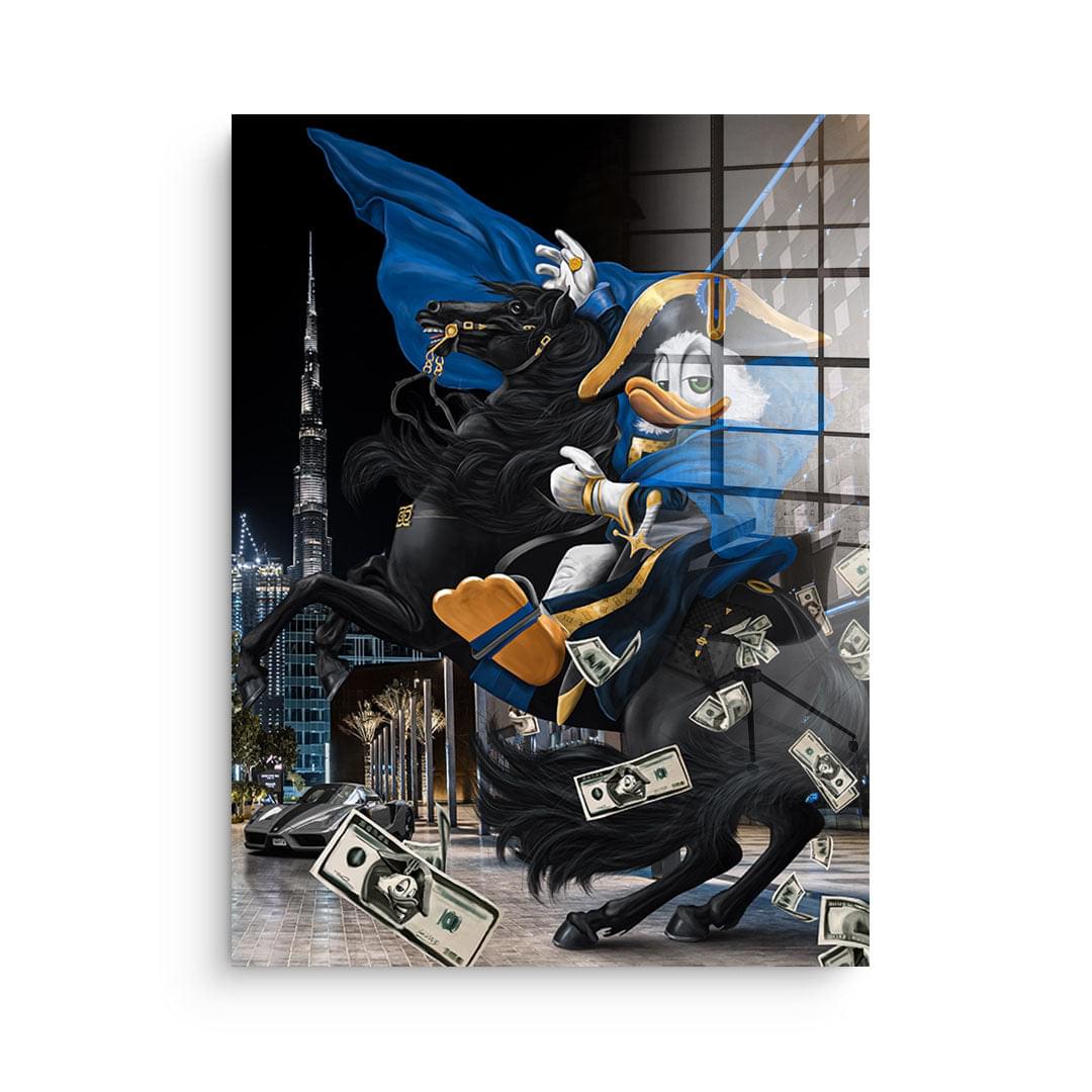 DOTCOMCANVAS $ELFMADE DUCK #DUBAI - Blattgold – Frontansicht
