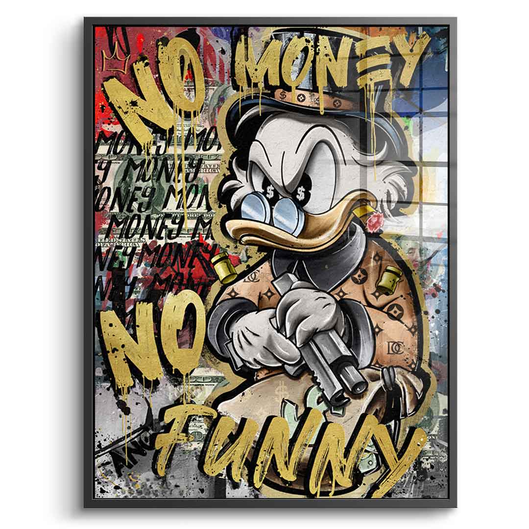NO MONEY DUCK - Szkło akrylowe