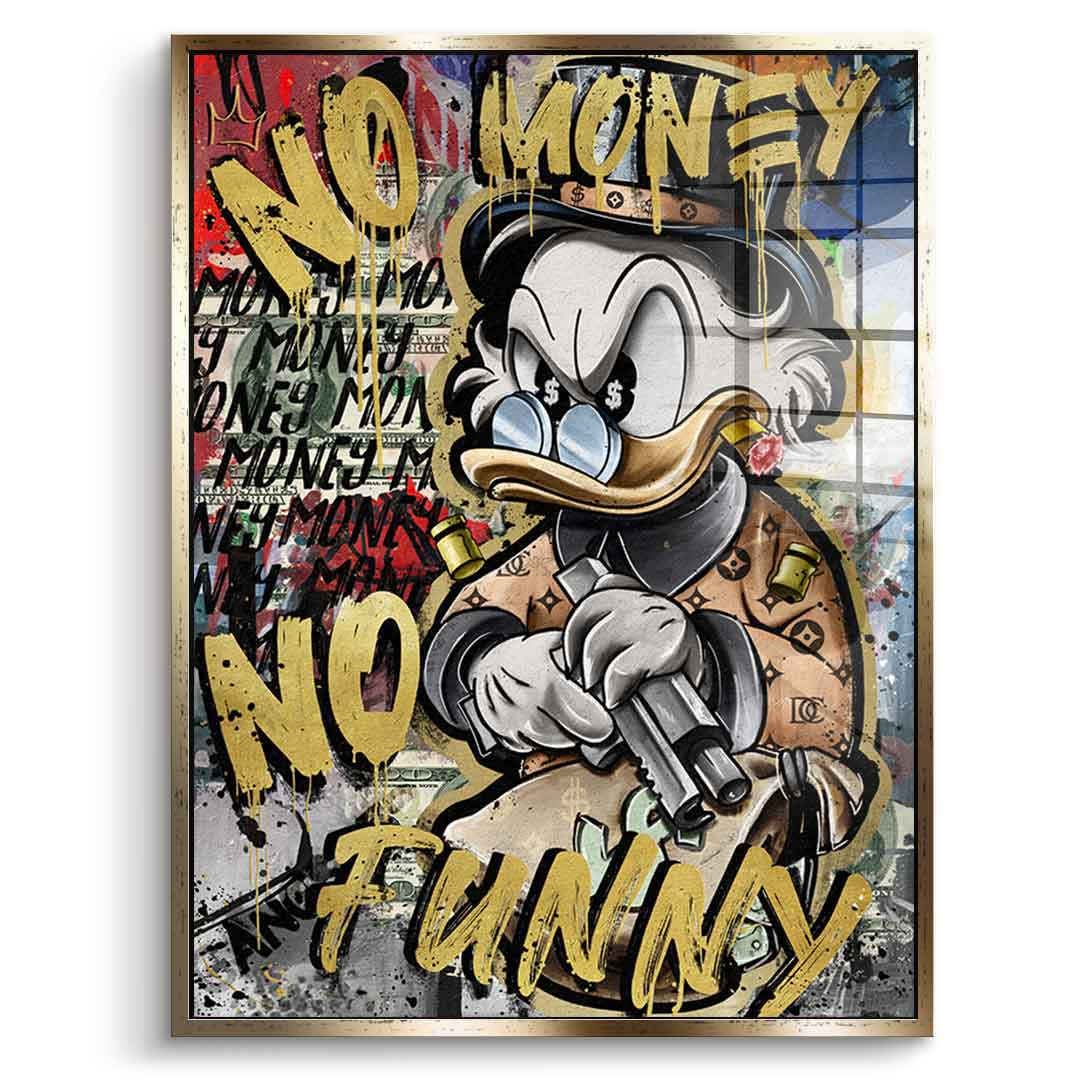 NO MONEY DUCK - Szkło akrylowe