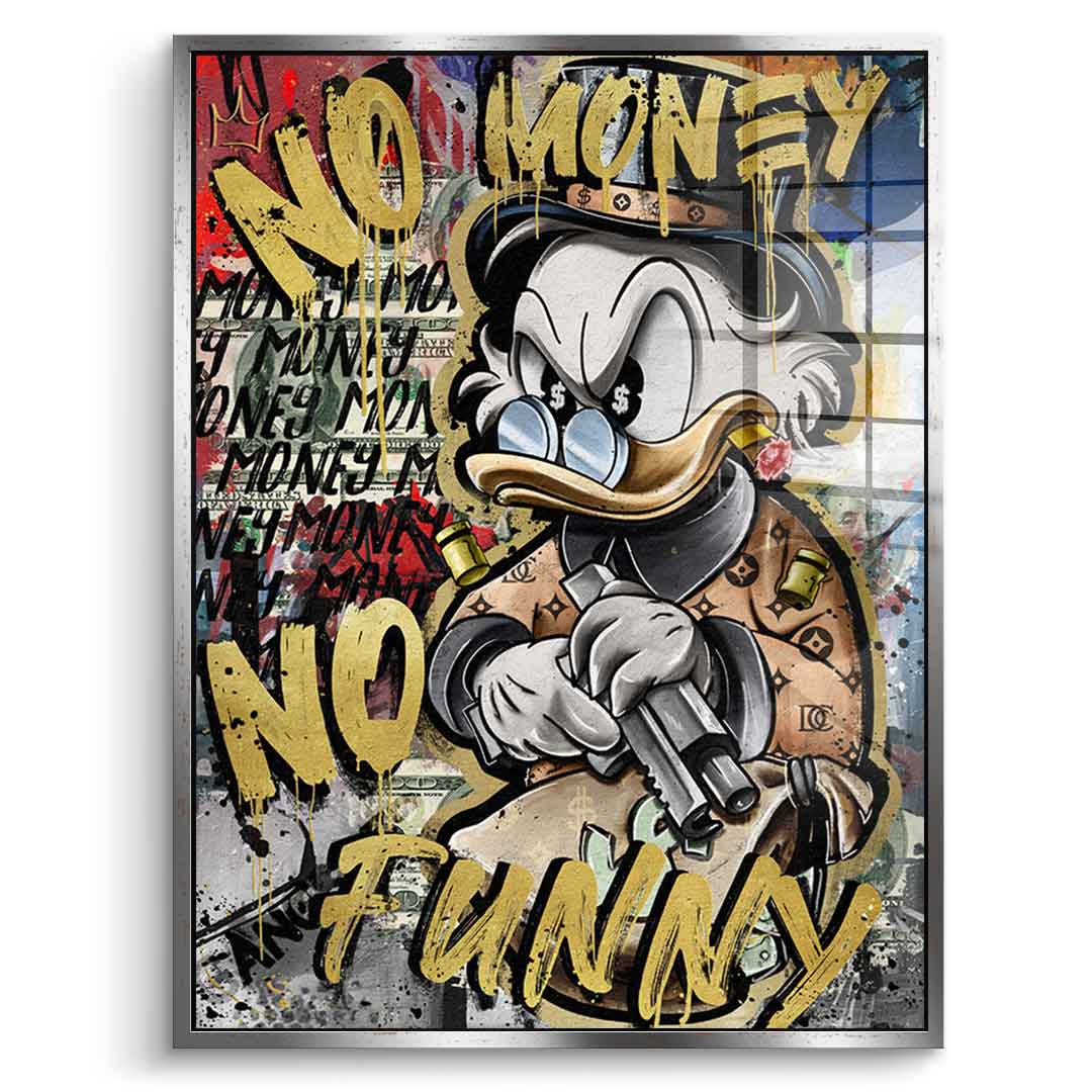 NO MONEY DUCK - Szkło akrylowe