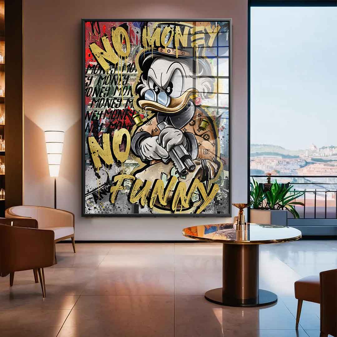 NO MONEY DUCK - Szkło akrylowe