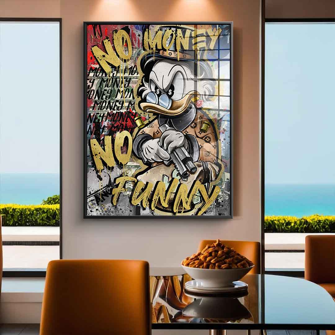 NO MONEY DUCK - Szkło akrylowe