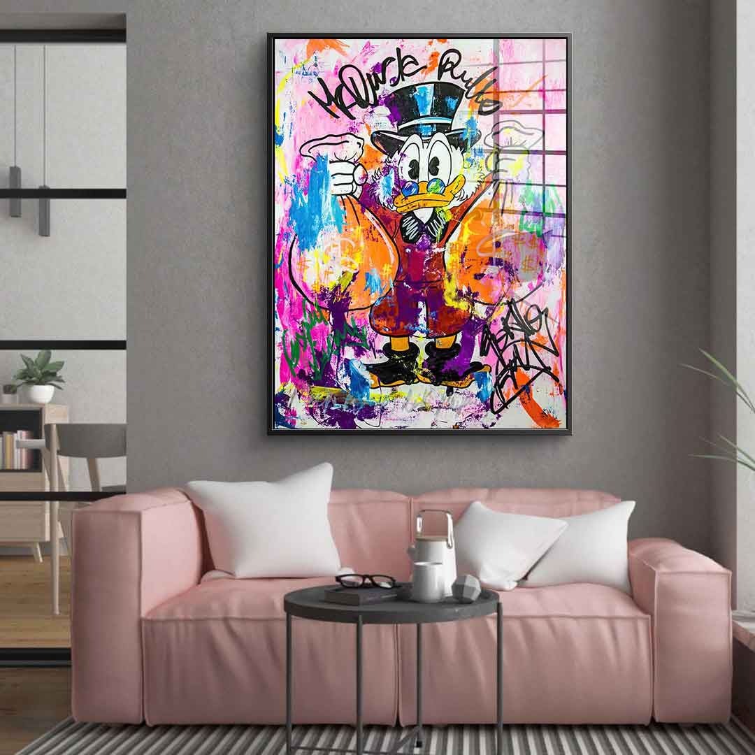 Money Bags Rules - Acrylic glass