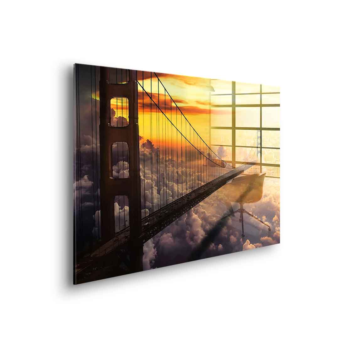 The bridge of the future - acrylic glass