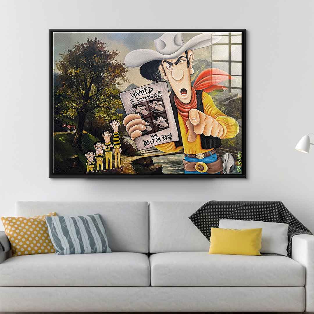 Daltons on the run - Acrylglas