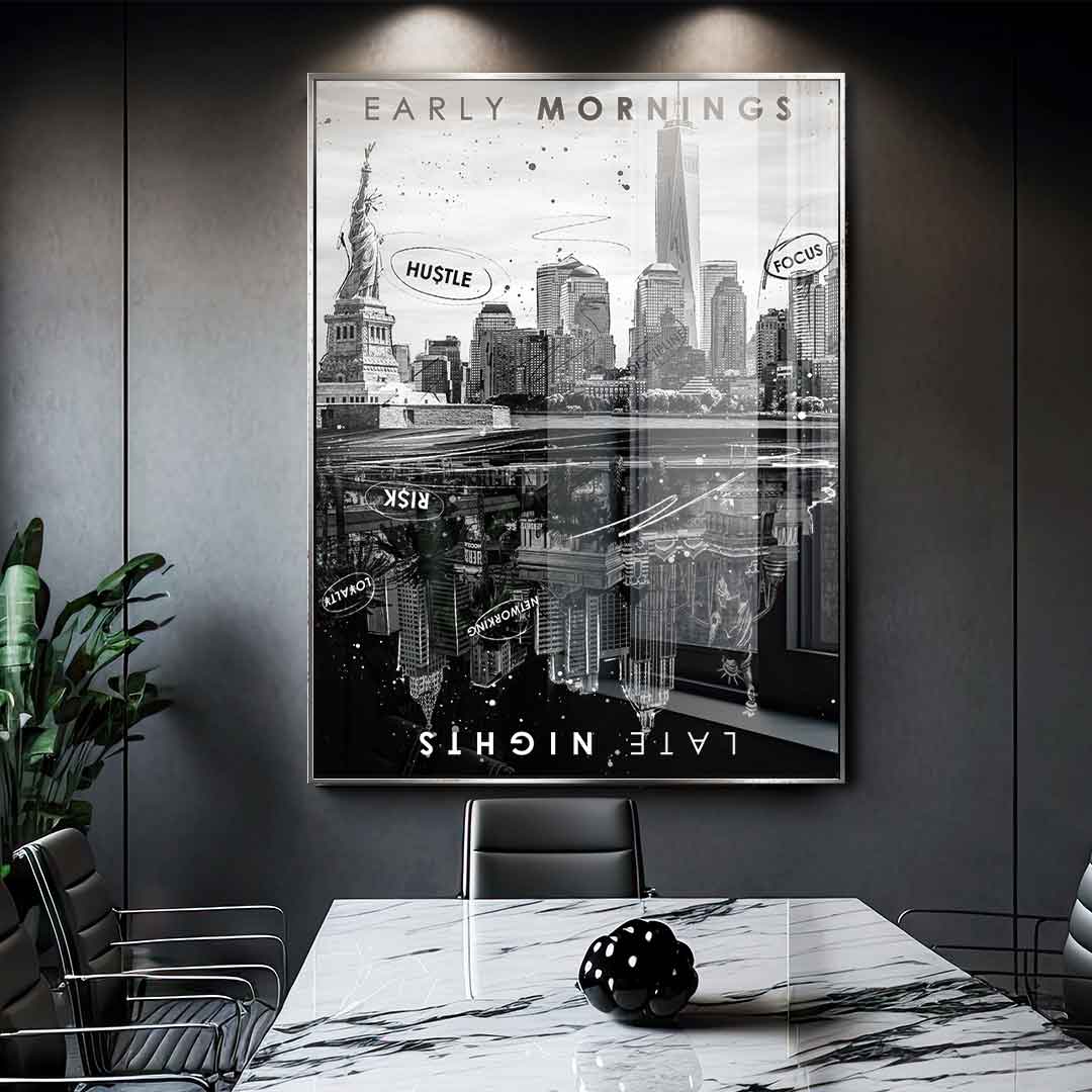 Early Morning vs Late Night - Acrylglas