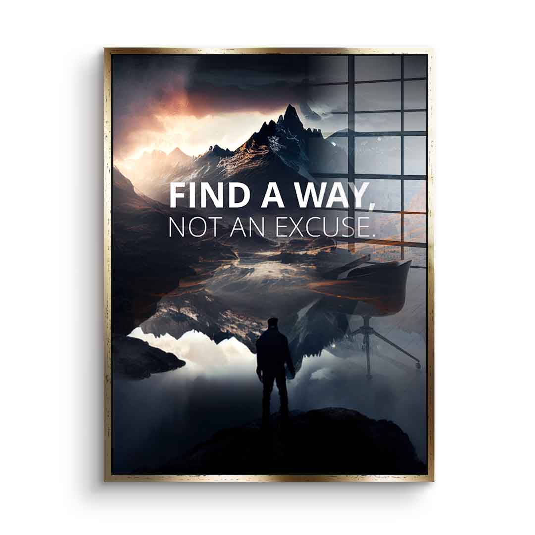 Find a way - Acrylglas