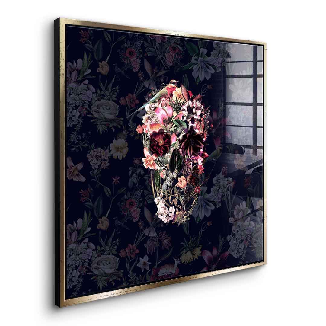 Flowers Skull - Akryl