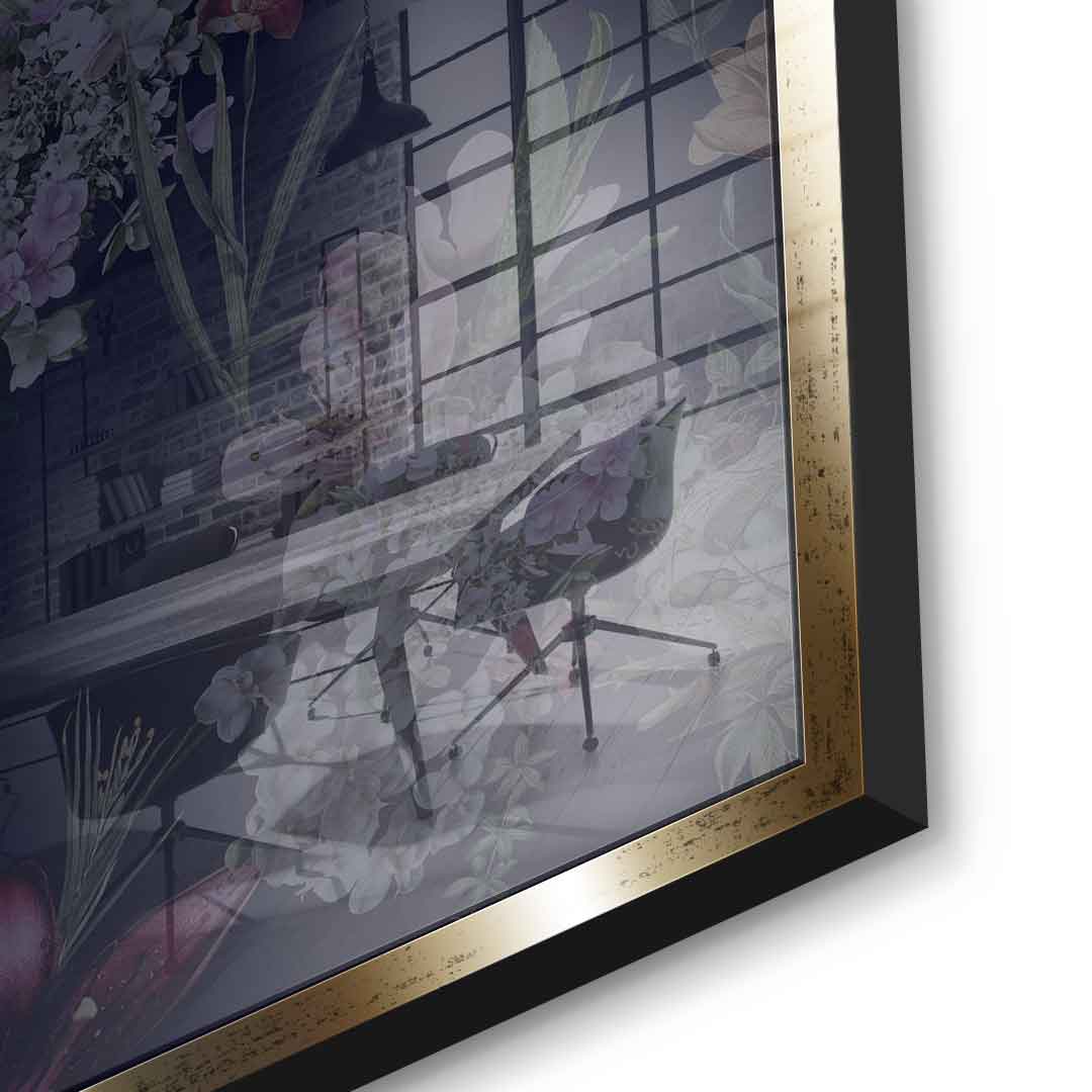 Flowers Skull - Akryl