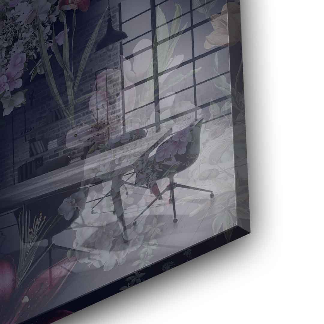 Flowers Skull - Akryl
