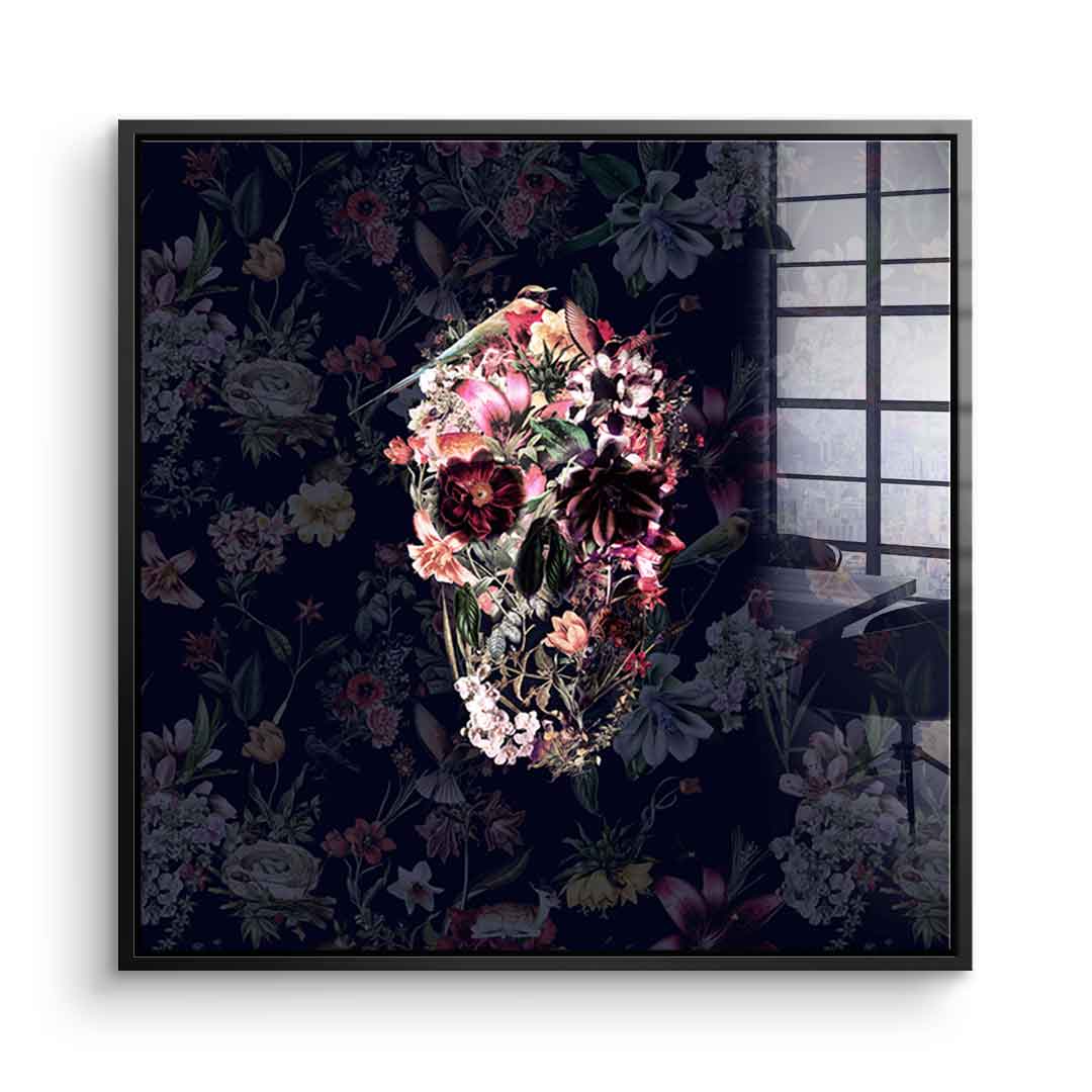 Flowers Skull - Akryl
