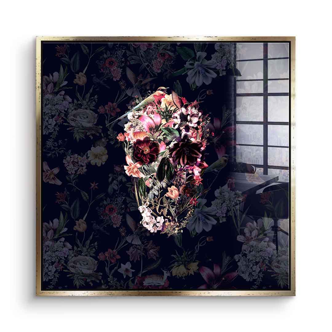 Flowers Skull - Akryl