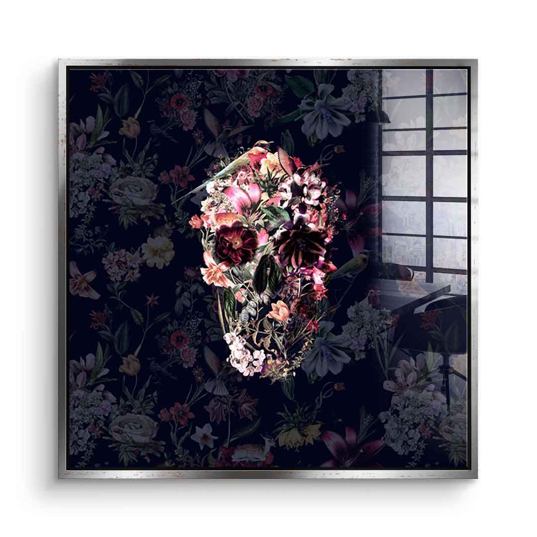 Flowers Skull - Akryl