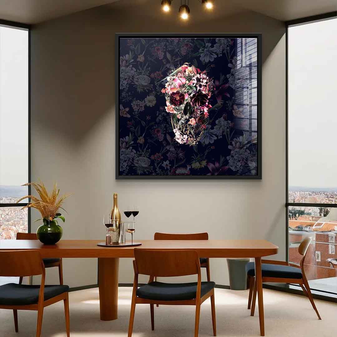 Flowers Skull - Akryl