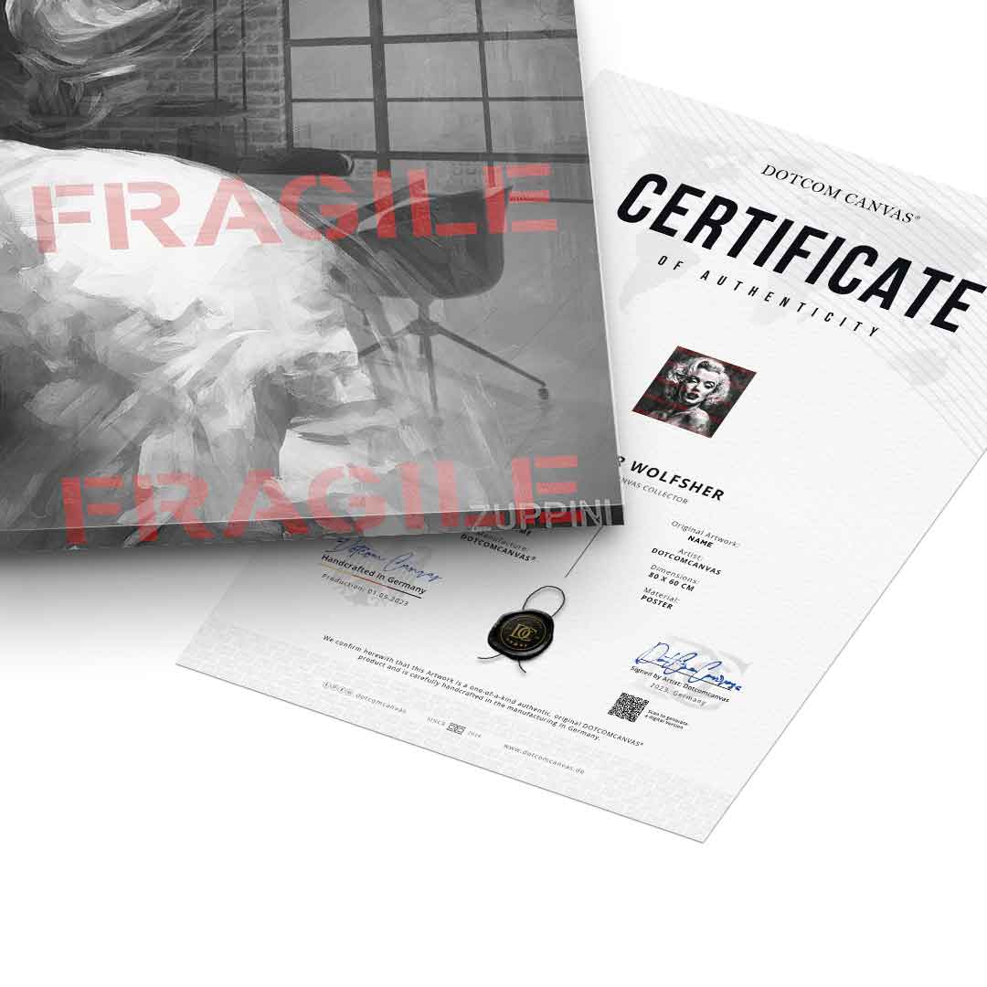 Fragile Monroe - Acrylglas