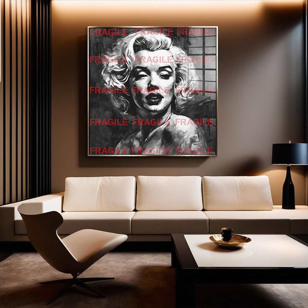 Fragile Monroe - Acrylglas