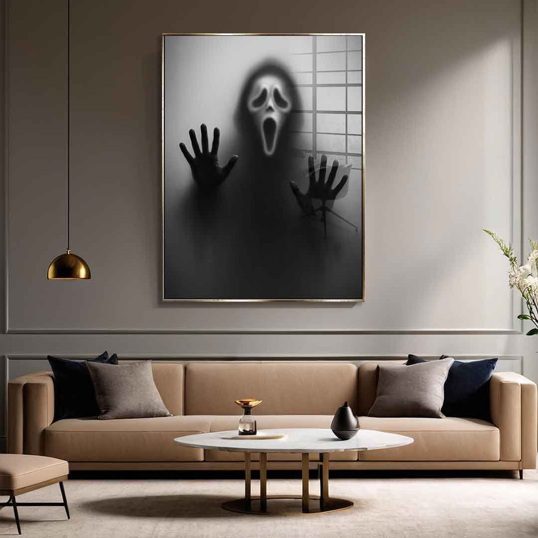 Sylwetka Ghostface'a - szkło akrylowe