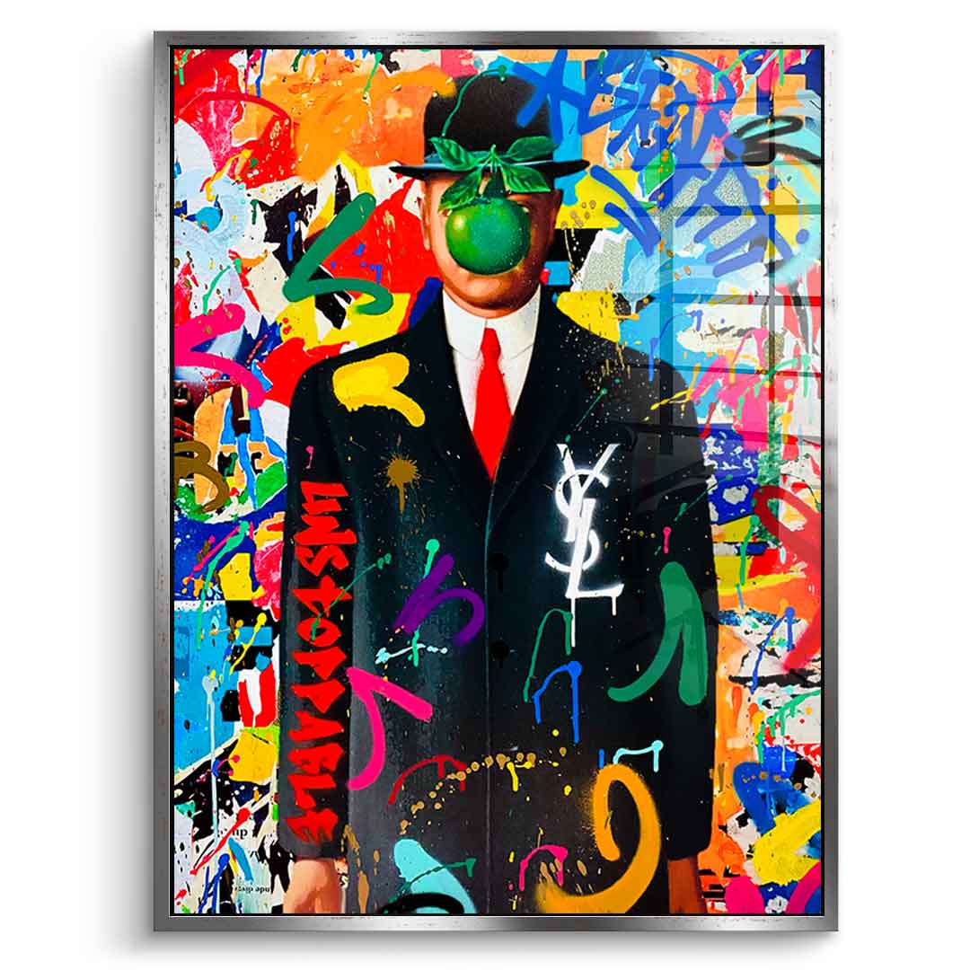 Graffiti Magritte – Szkło akrylowe