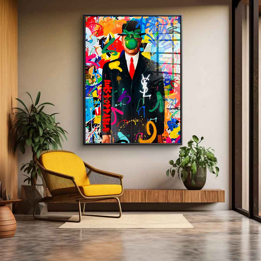 Graffiti Magritte – Szkło akrylowe