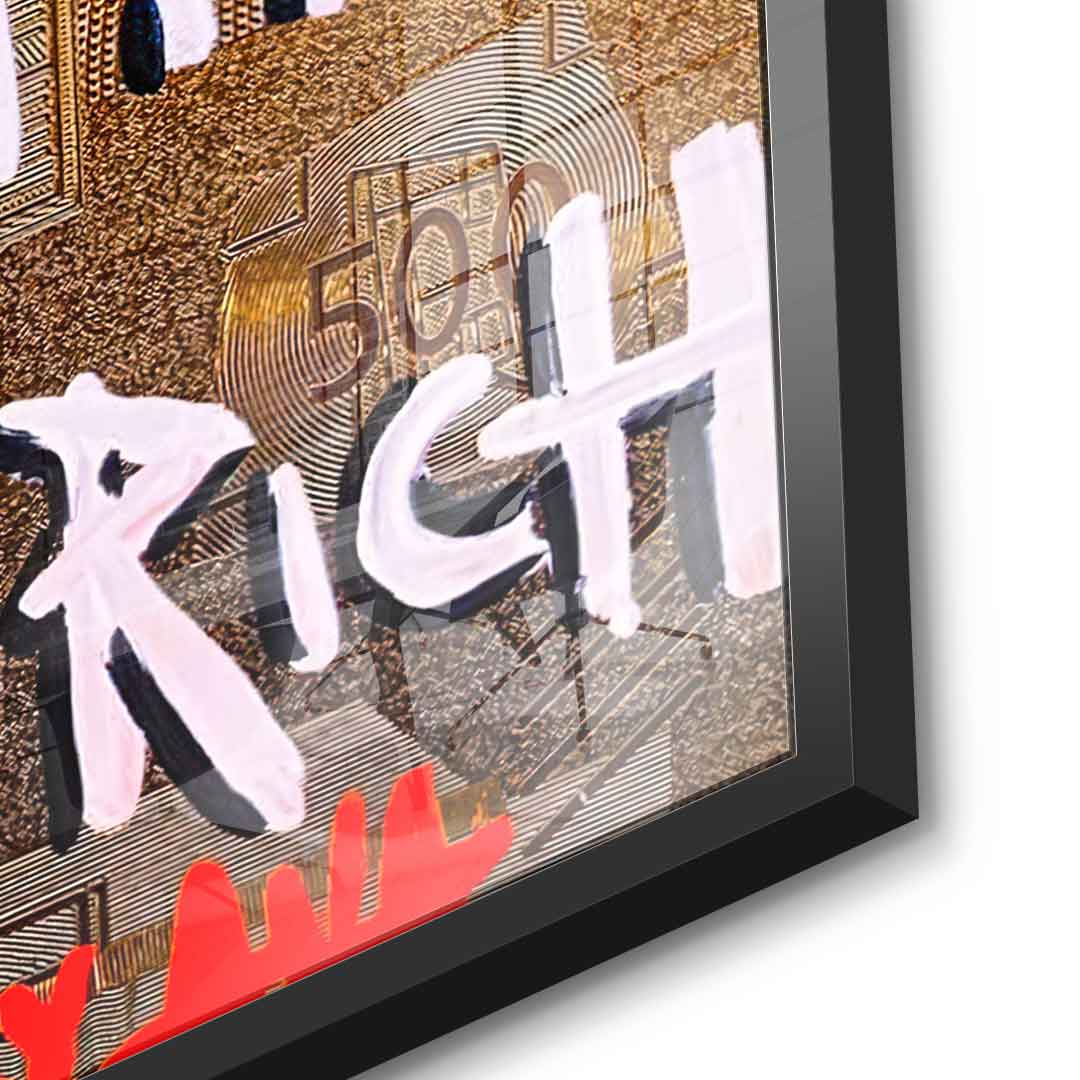 Happy Is The New Rich - Acrylic glass