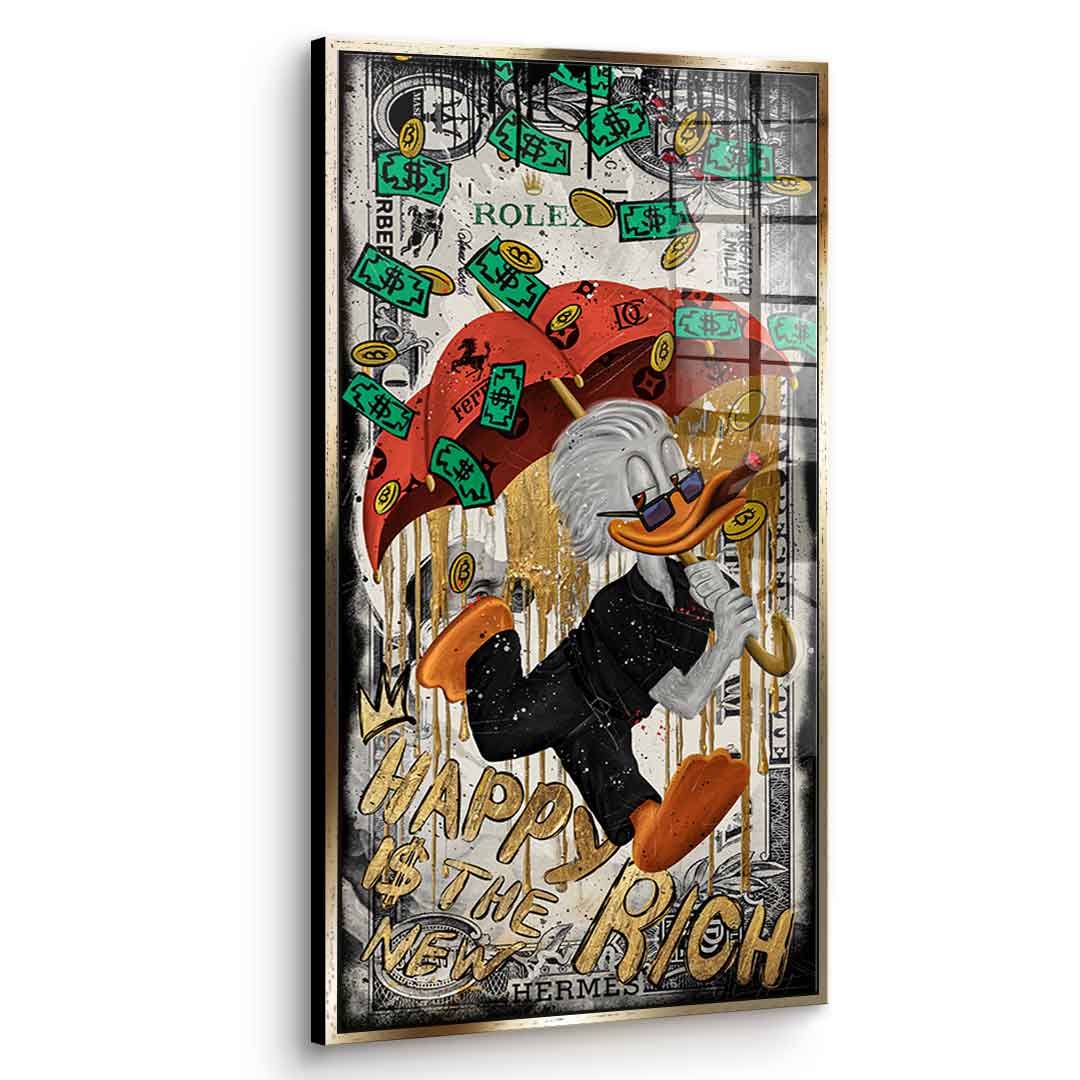 Happy is the new Rich - Acrylic glass