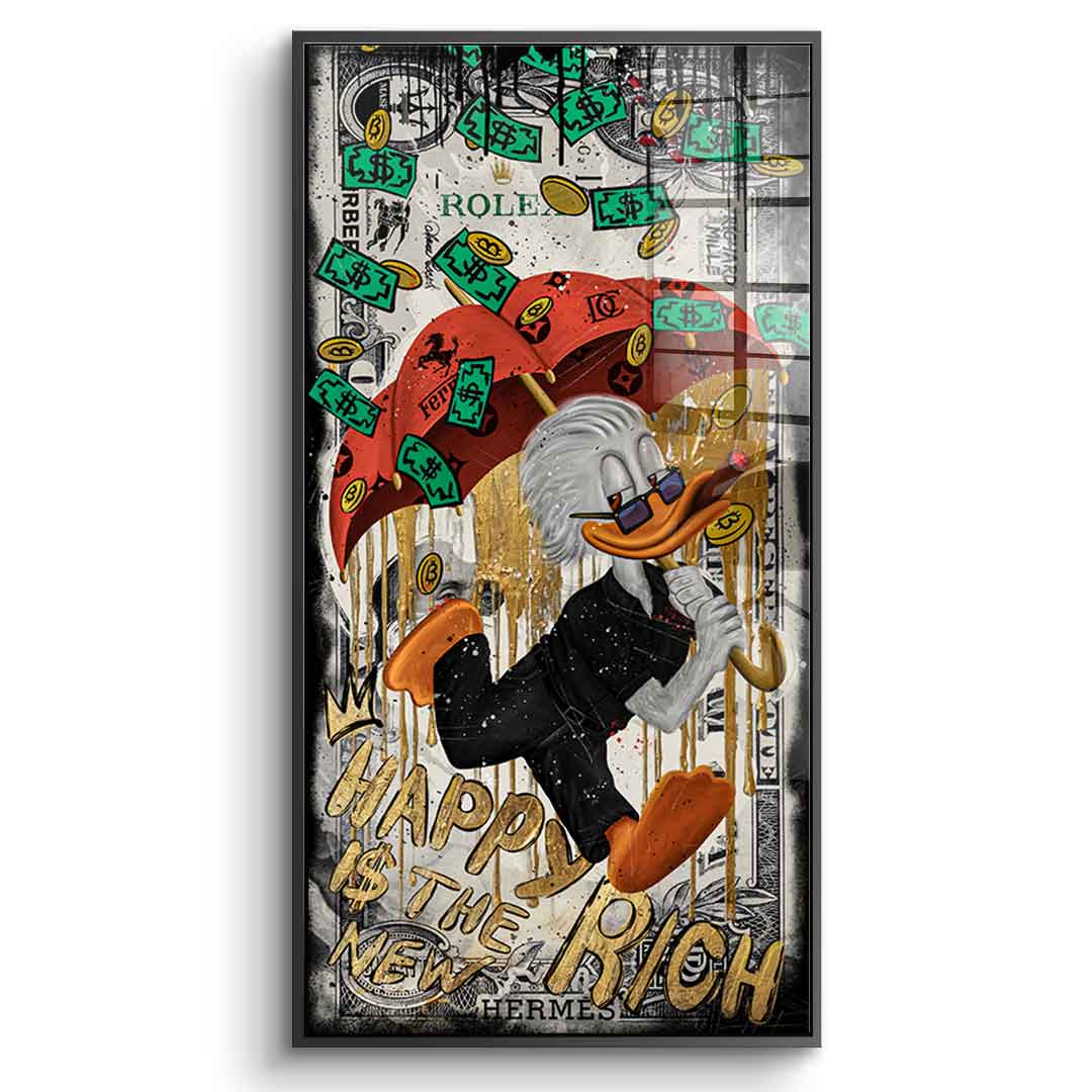 Happy is the new Rich - Acrylic glass