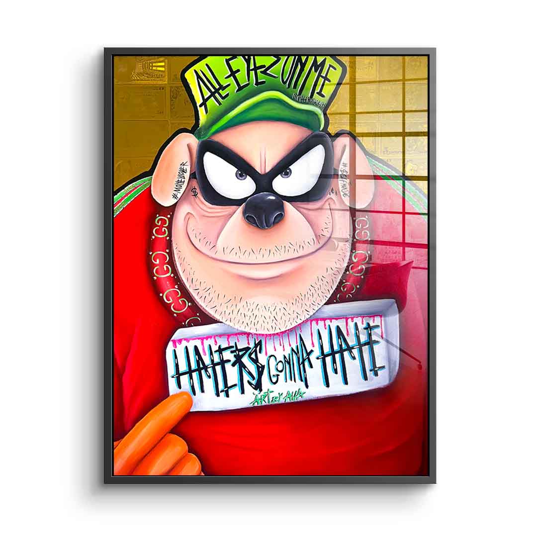 Haters gonna hate - Acrylic glass