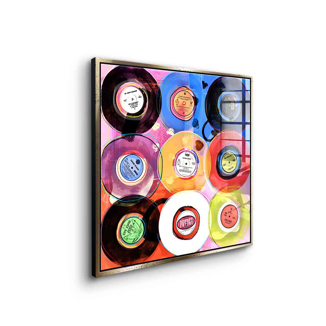 Hip-Hop Vinyl Collection - Acrylic Glass