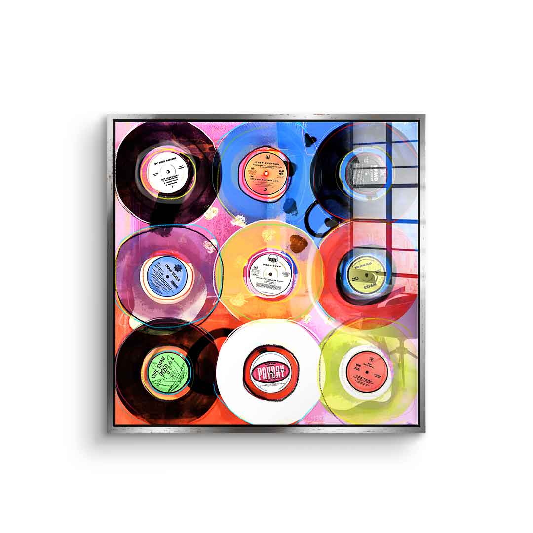 Hip-Hop Vinyl Collection - Acrylic Glass