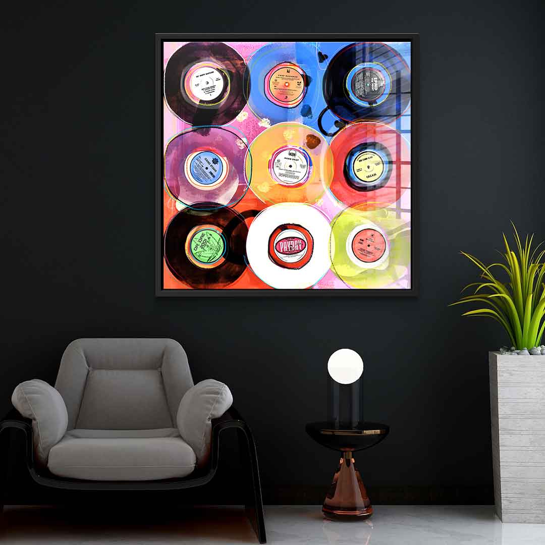 Hip-Hop Vinyl Collection - Acrylic Glass