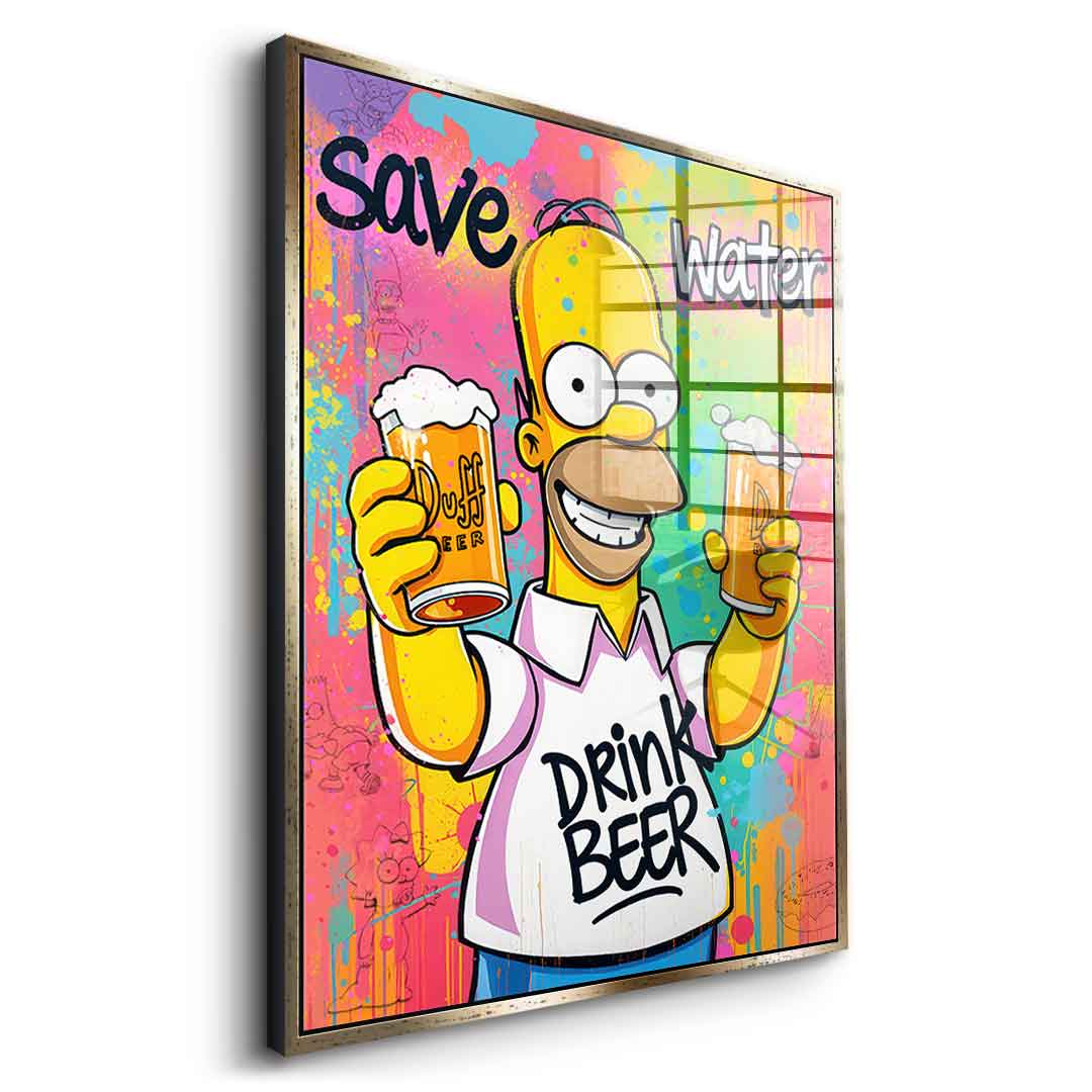 Homer Beer - Acrylic glass