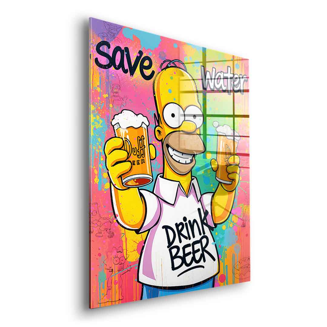 Homer Beer - Acrylic glass