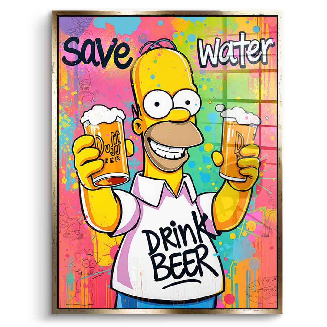 Homer Beer - Acrylic glass