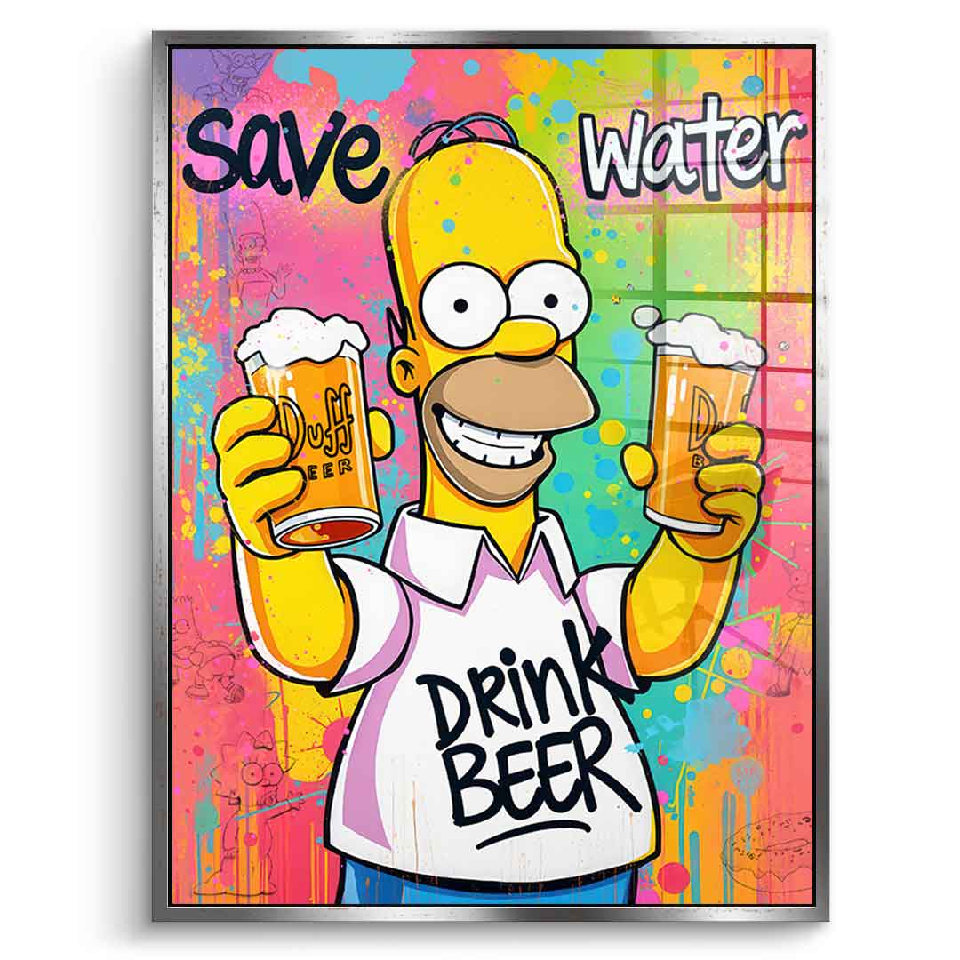 Homer Beer - Acrylic glass
