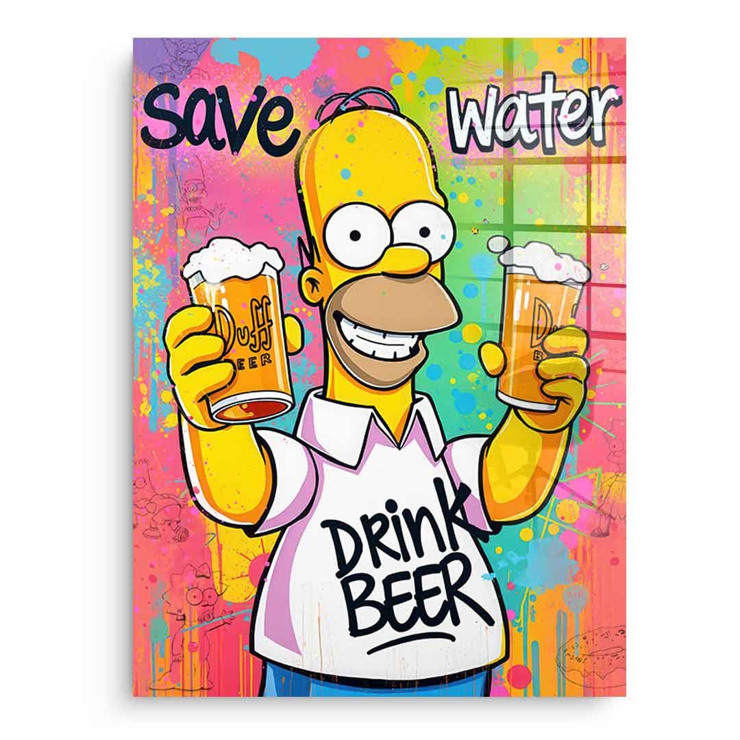 Homer Beer - Acrylic glass
