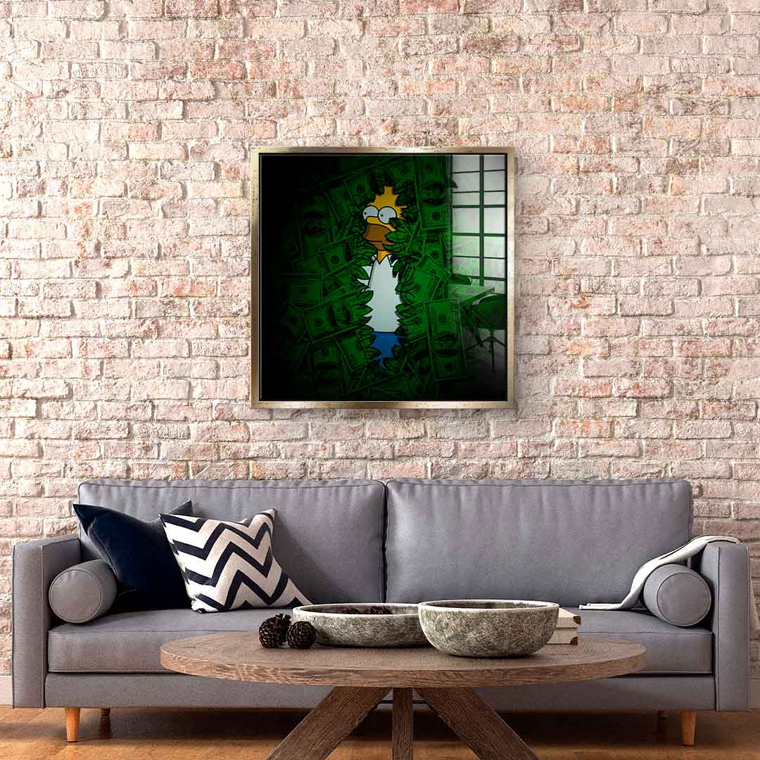 Bunch of money - Acrylic glass