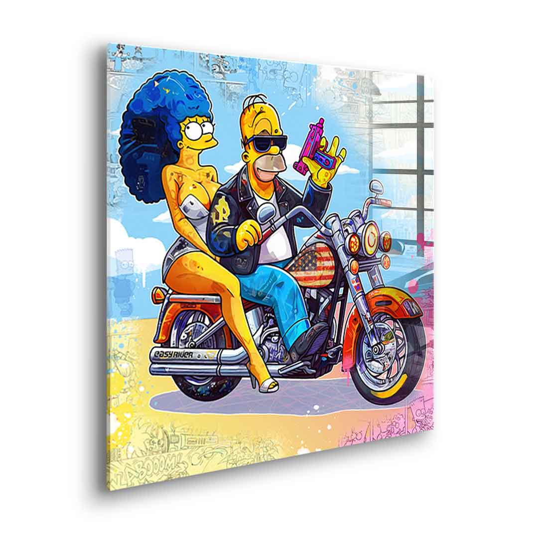 Homer & Marge - Acrylglas