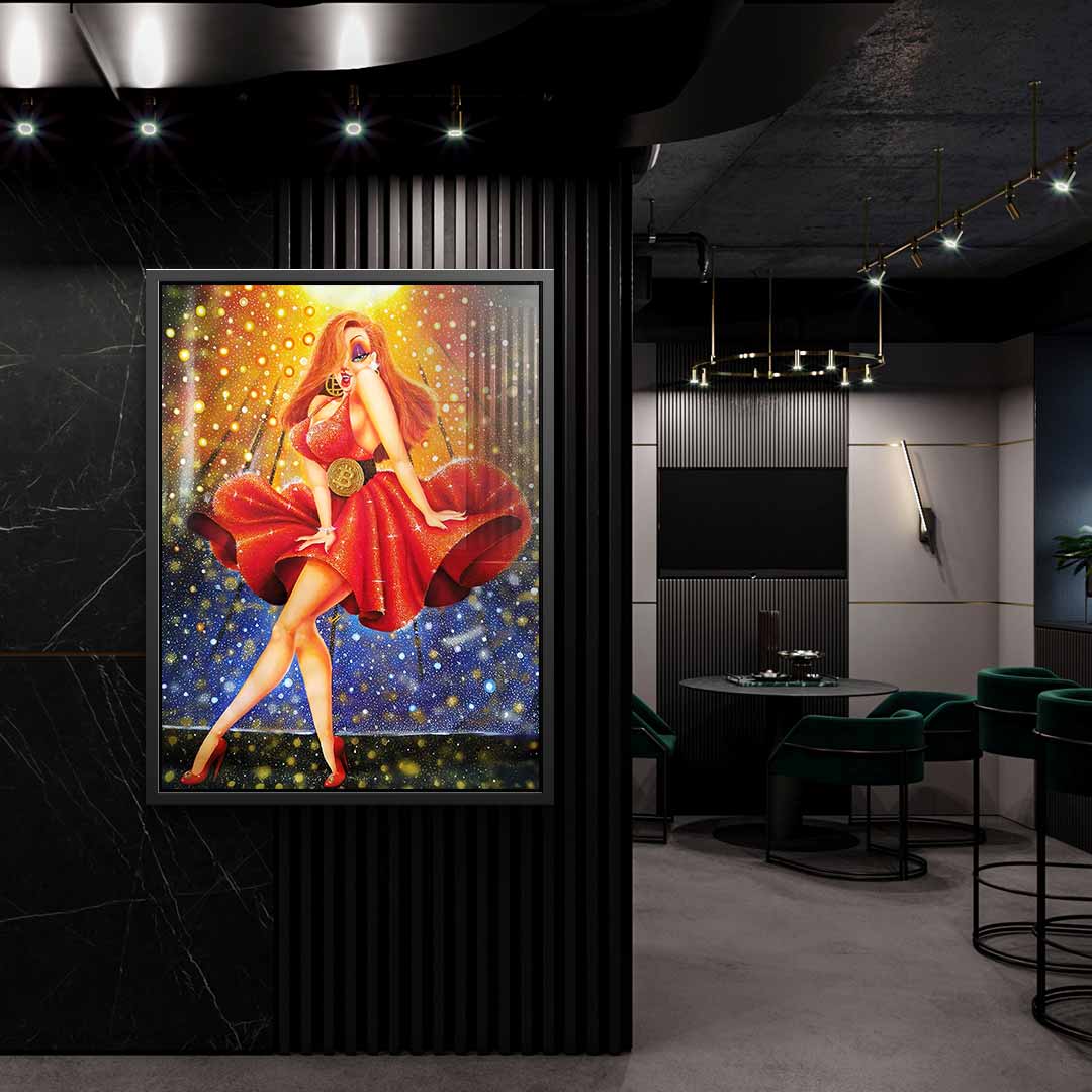 In Red we dream Gold - acrylic glass