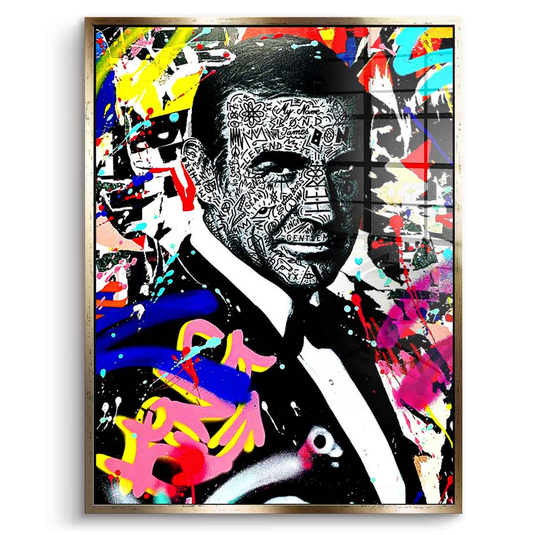 MY NAME IS BOND XL - szkło akrylowe