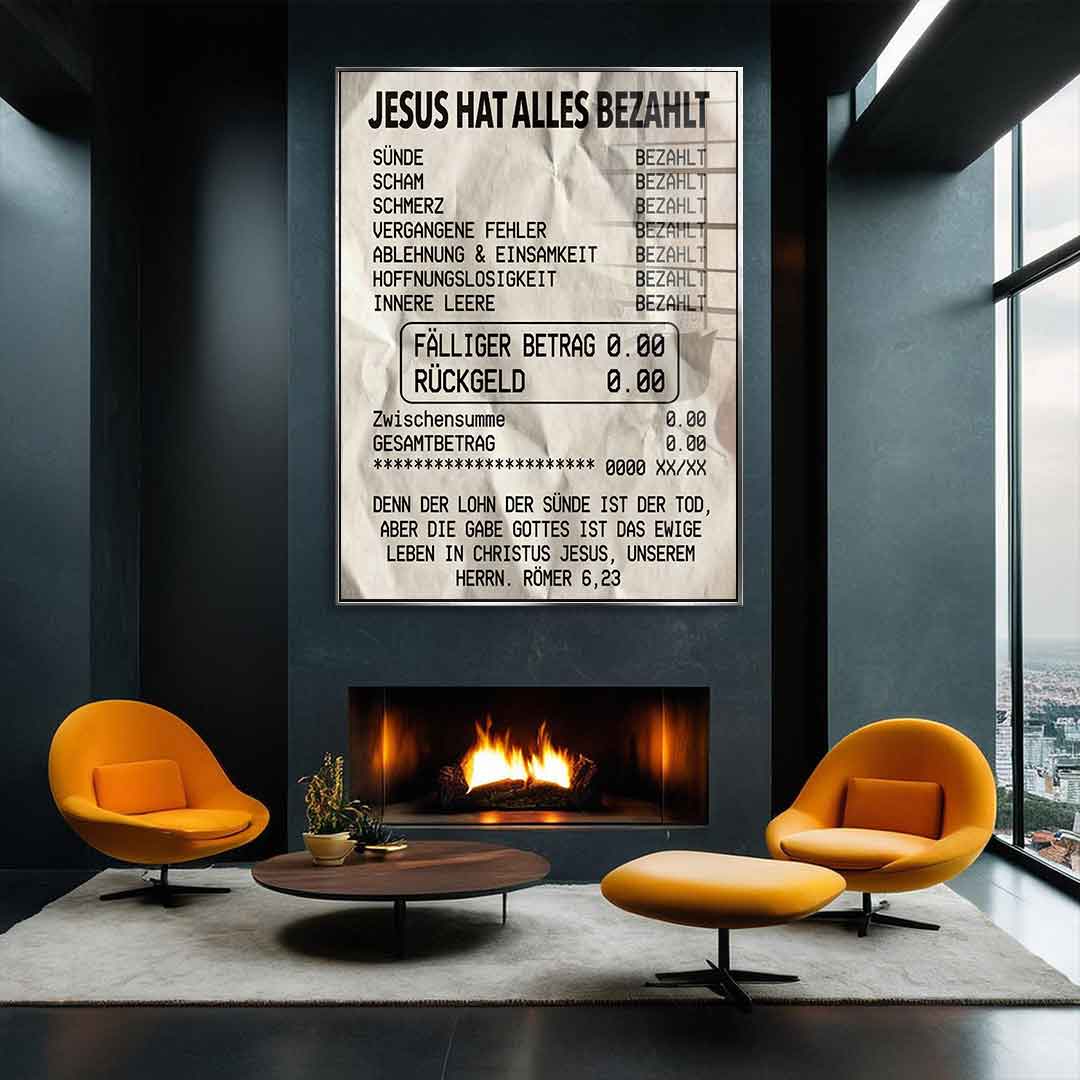 Jesus Paid It All - Acrylic Glass