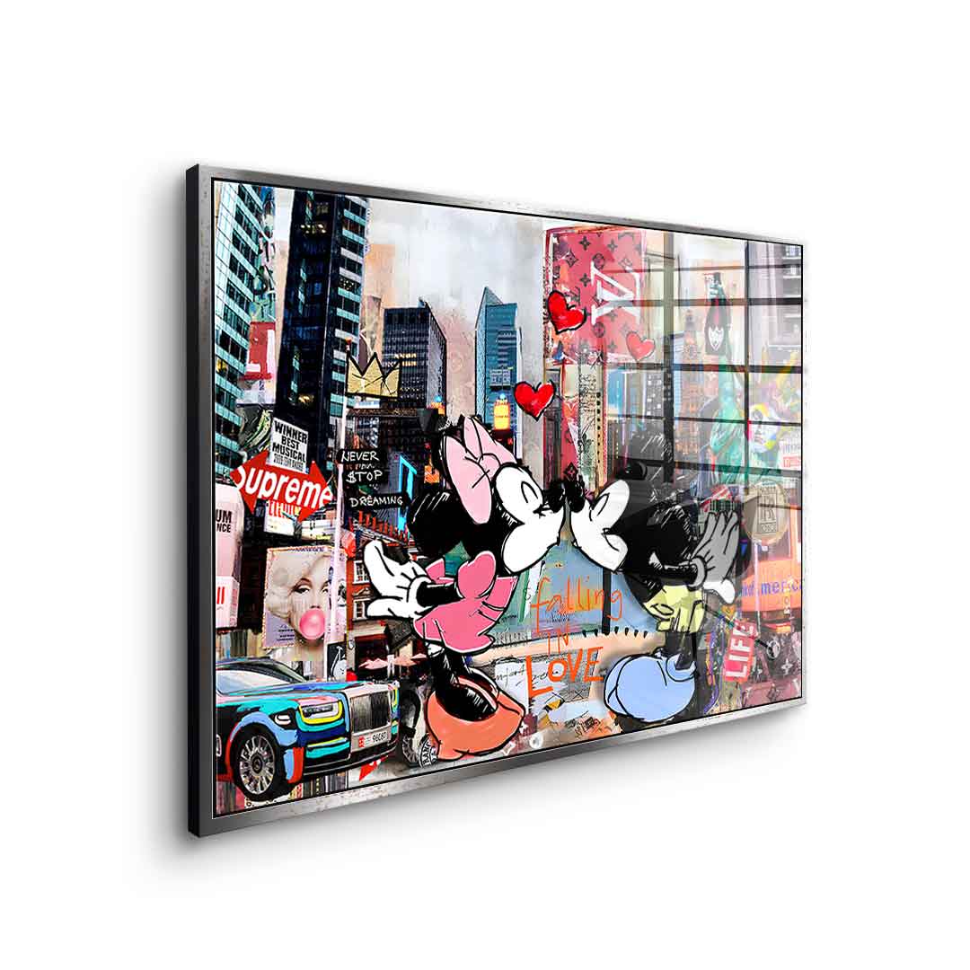 Kiss in New York City - Acrylic glass