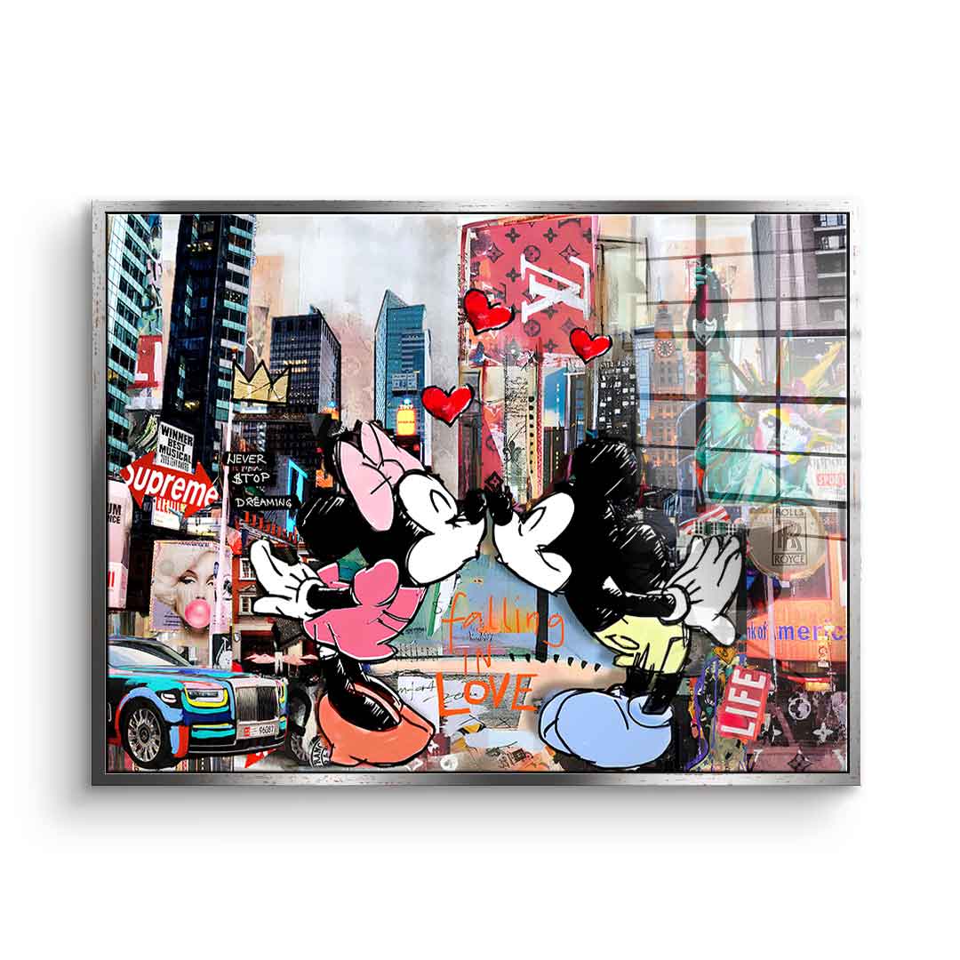 Kiss in New York City - Acrylic glass