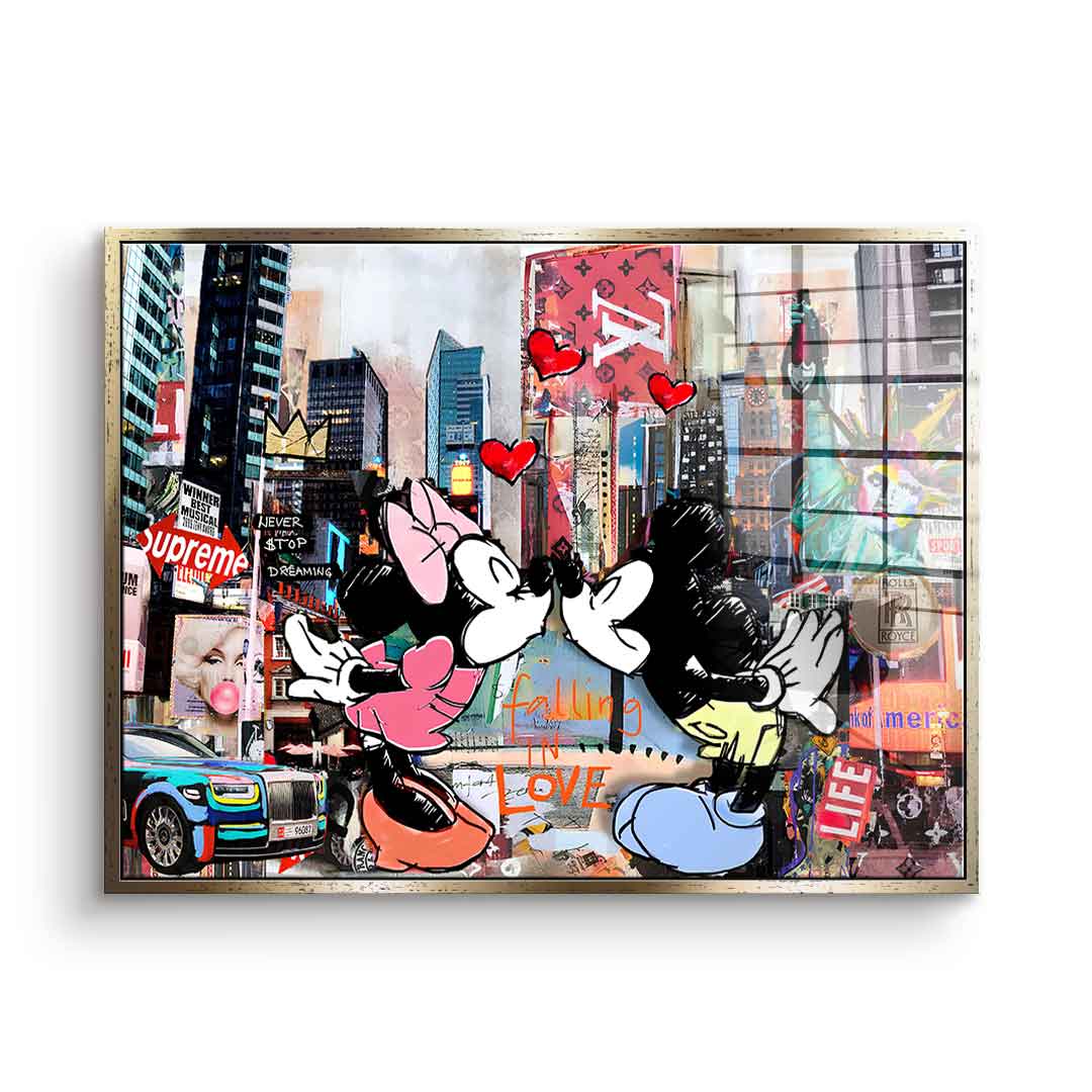 Kiss in New York City - Acrylic glass
