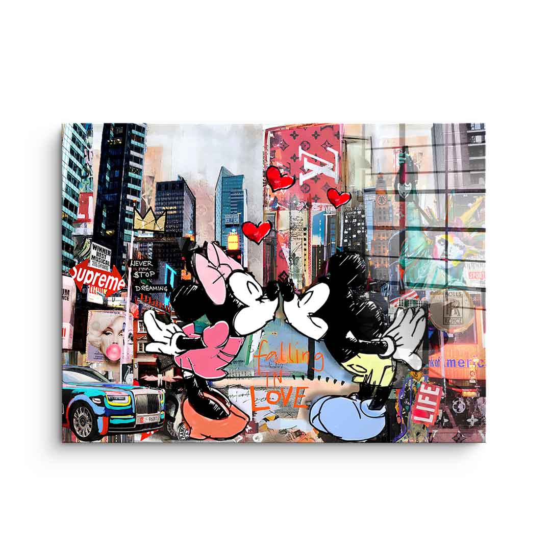 Kiss in New York City - Acrylic glass