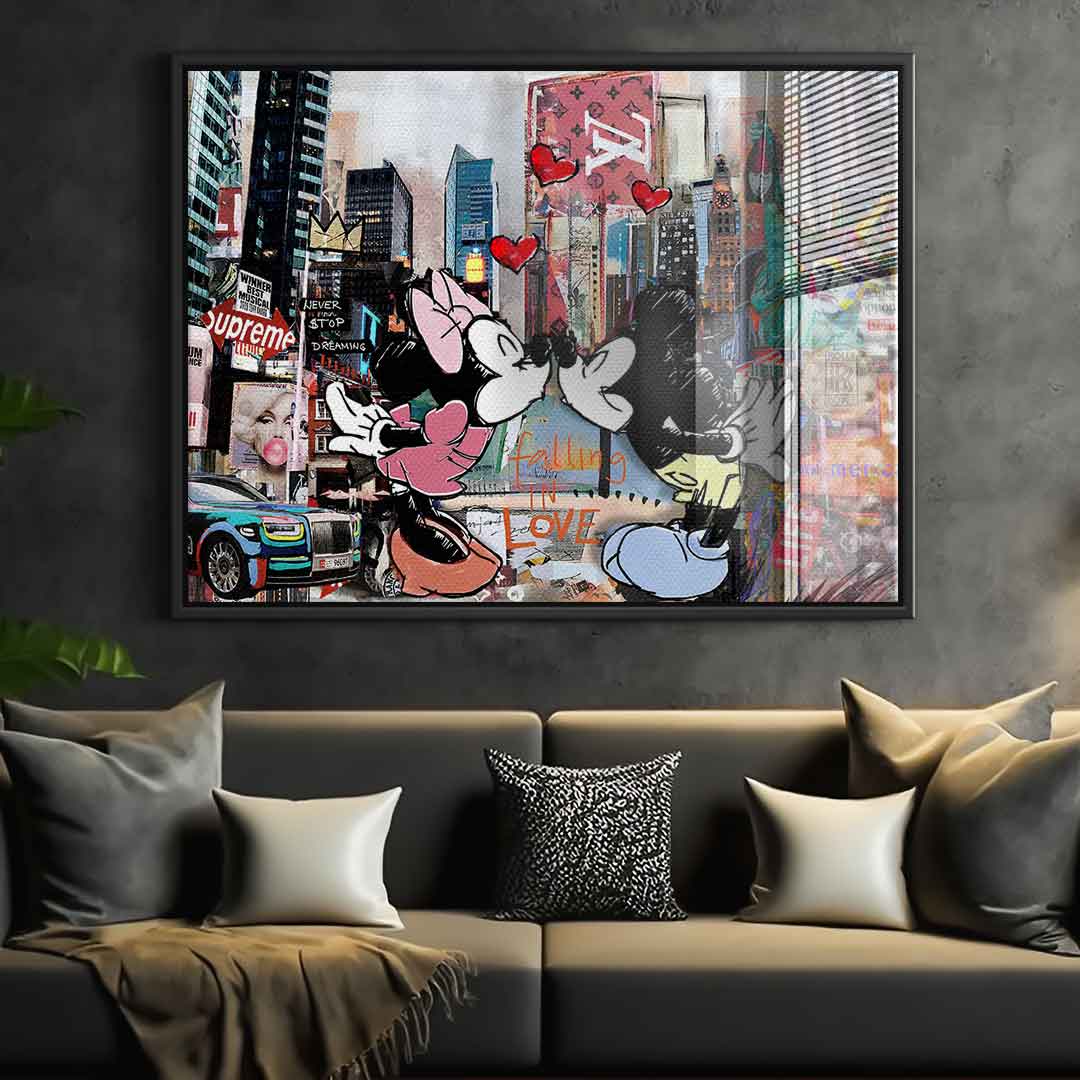 Kiss in New York City - Acrylic glass
