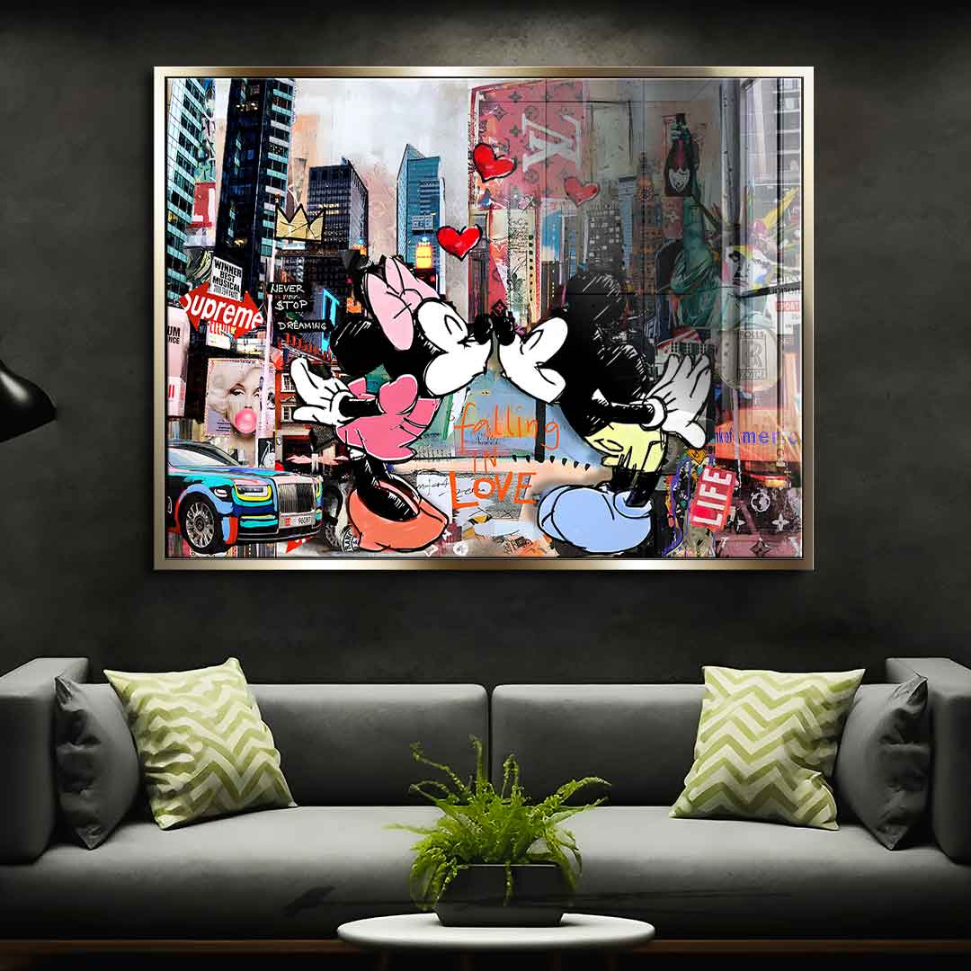 Kiss in New York City - Acrylic glass