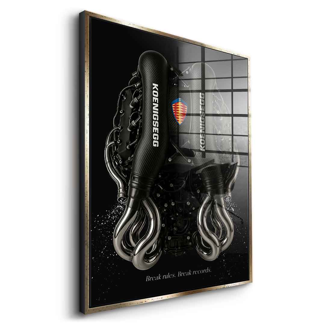 Koenigsegg Engine - Acrylglas