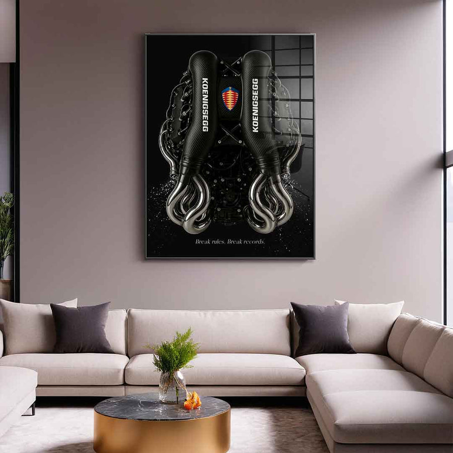 Koenigsegg Engine - Acrylglas